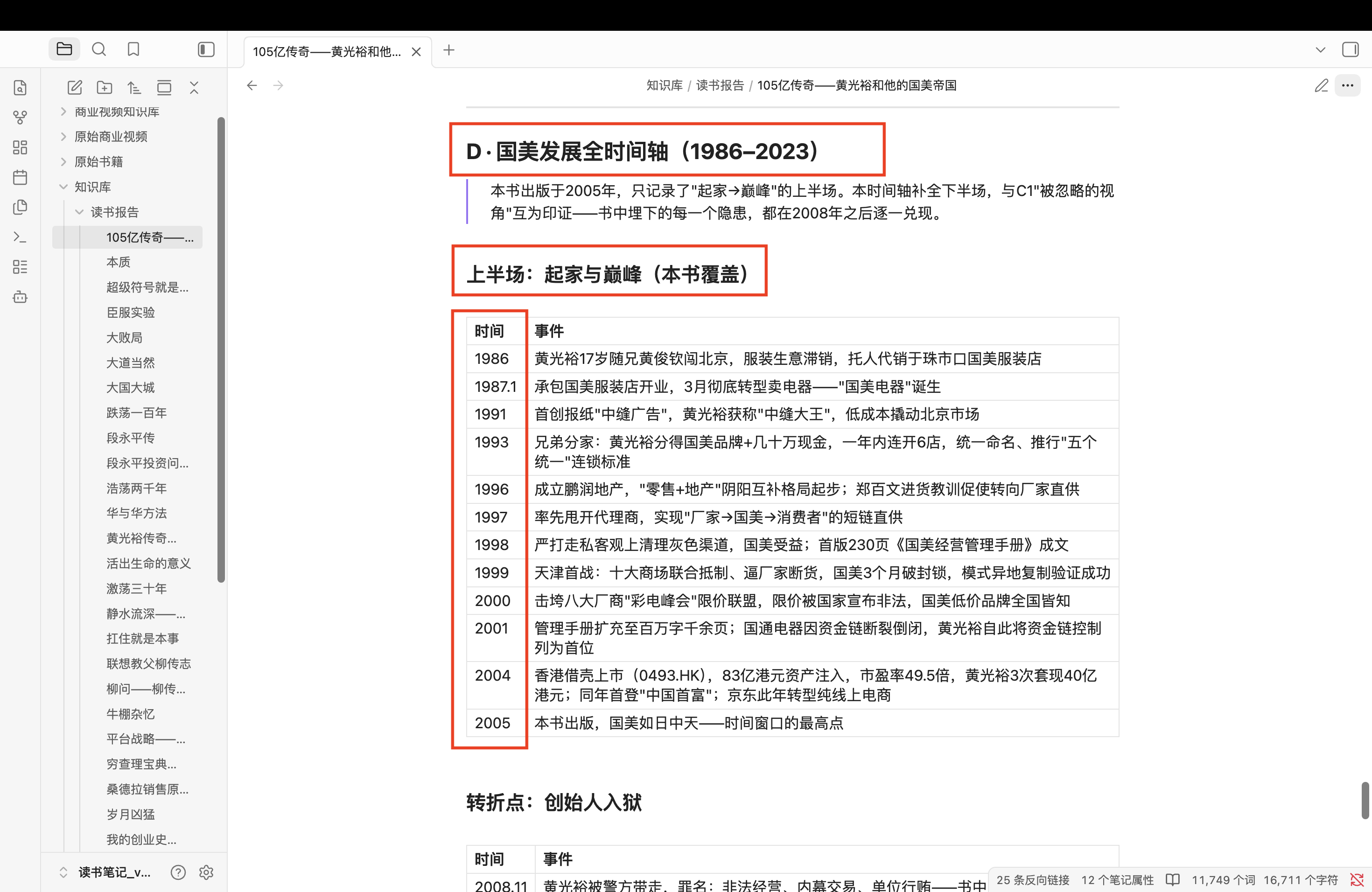 国美发展全时间轴真实页面